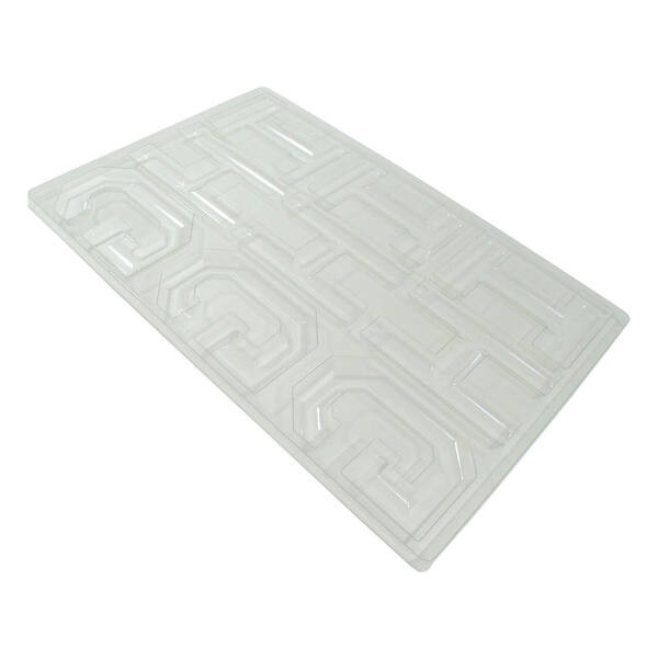 Chocolade mall 9-vaks alfabet G-H-I PET plaat 595x395 mm
