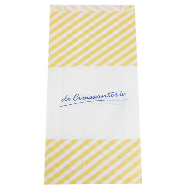 Sandwichzakken klein 'Croissanterie' gebleekt ersatz 45 gram 120x40x310 mm De Croissanterie