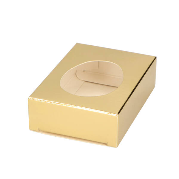 Paasei sokkel nr. 1 glanzend goud 102x72x30 mm (voor ei 14 cm)