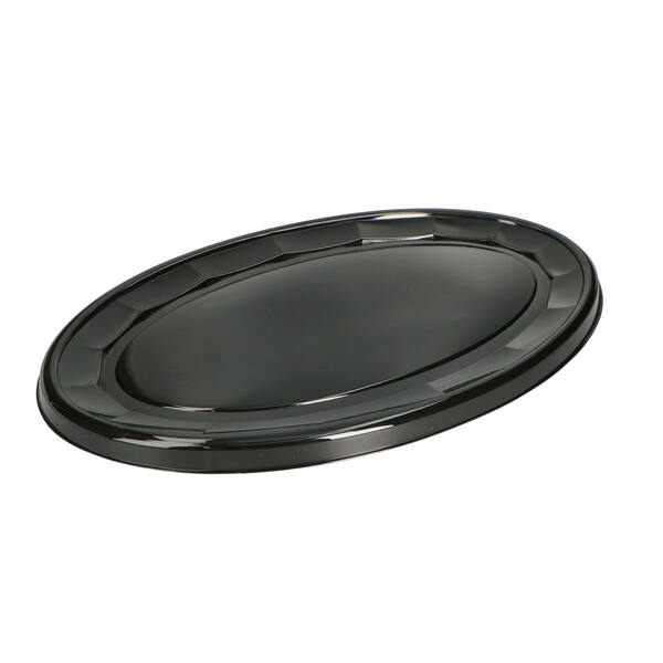 Cateringschalen APET zwart (Thermo) ovaal 550/545x335 mm