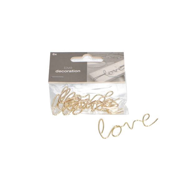 Love tekst 3D goud 61x28 mm (0197D0603-51) per 6 stuks