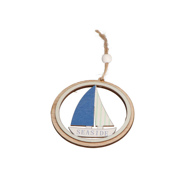Houten boothanger ø 78 mm blauw per 6 stuks