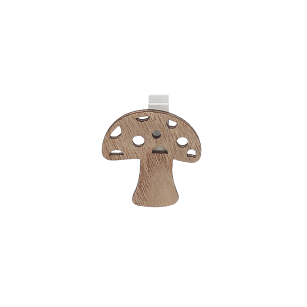 Knijper hout paddenstoel 34x33 mm 8.W0061.40 per 36 stuks