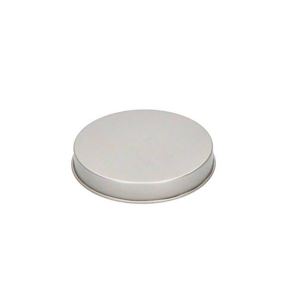 Deksel ø75mm zilver
