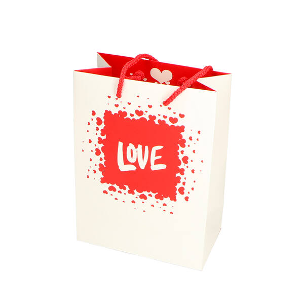 Draagtassen pakket papier 'dessin Love' 180x100x245 mm