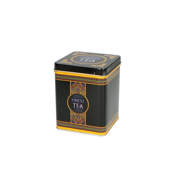 Theeblik vierkant 'Finest Tea' (diverse maten)