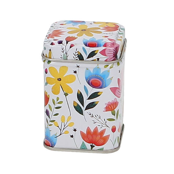 Blik vierkant 'Flowers'