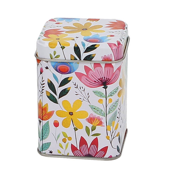 Blik vierkant 'Flowers'