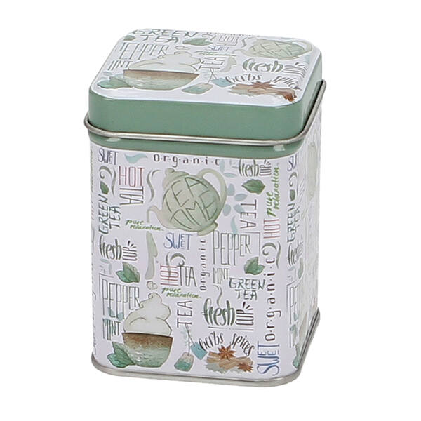 Blik vierkant 'Fresh Tea'