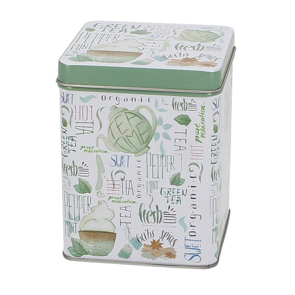 Blik vierkant 'Fresh Tea'