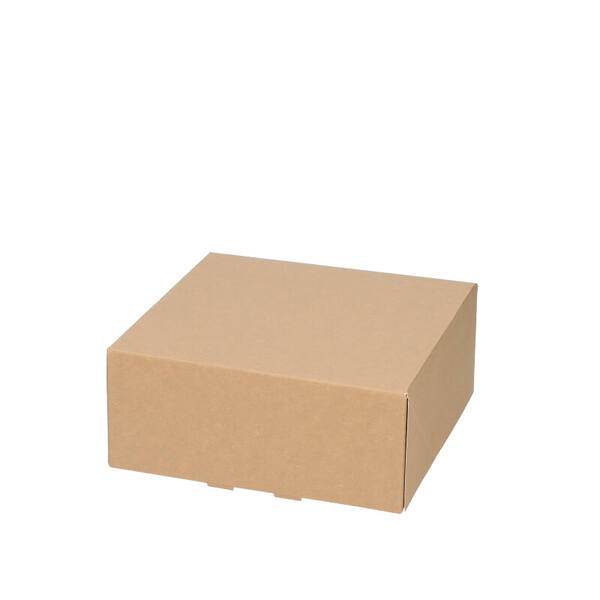 Gebaksdozen bruin kraft 190x190x80 mm 6P