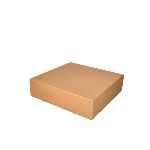Gebaksdozen bruin kraft 300x300x80 mm 6P