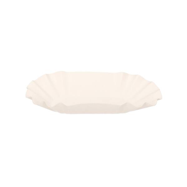 Snack schalen wit Virgin Fibre karton 10,5x17x5x3 cm