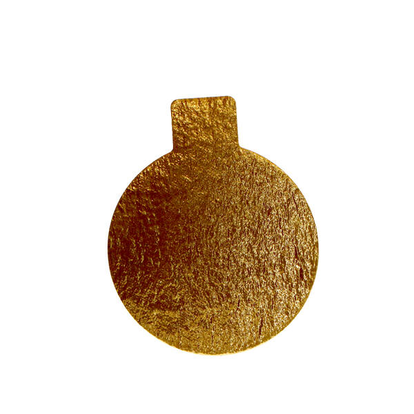 Onderlegger met lip glanzend goud ø 70 mm