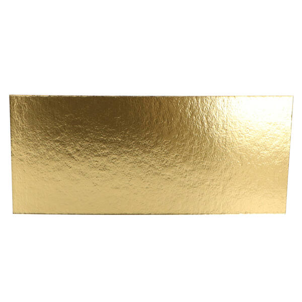 Goudkartons "schnitte" goud/wit (22 cm) 97x218 mm