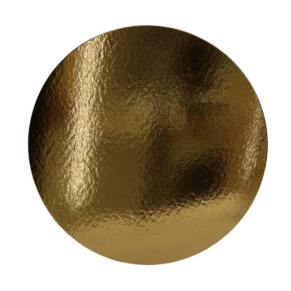 Goudkartons glanzend goud/wit dikte 1,5 mm ø 300 mm