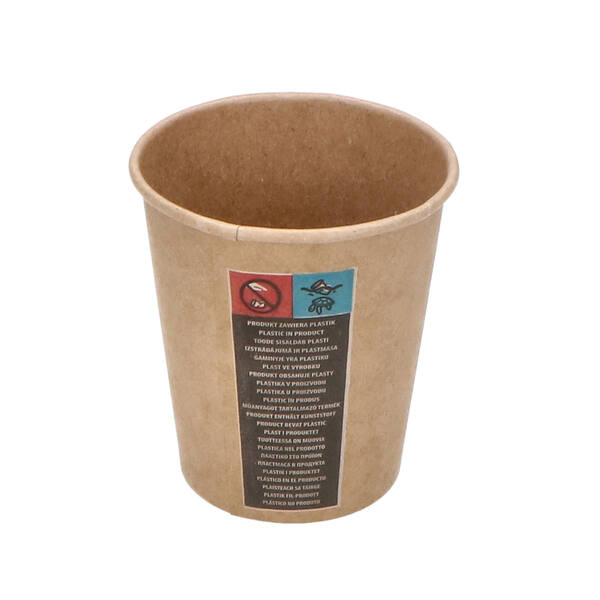 Koffiebekers bruin kraft 8oz /250ml / ø 80mm