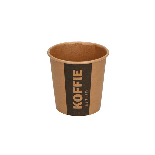 Koffiebekers 100% ongebleekt gerecycled karton 4 oz/118 ml