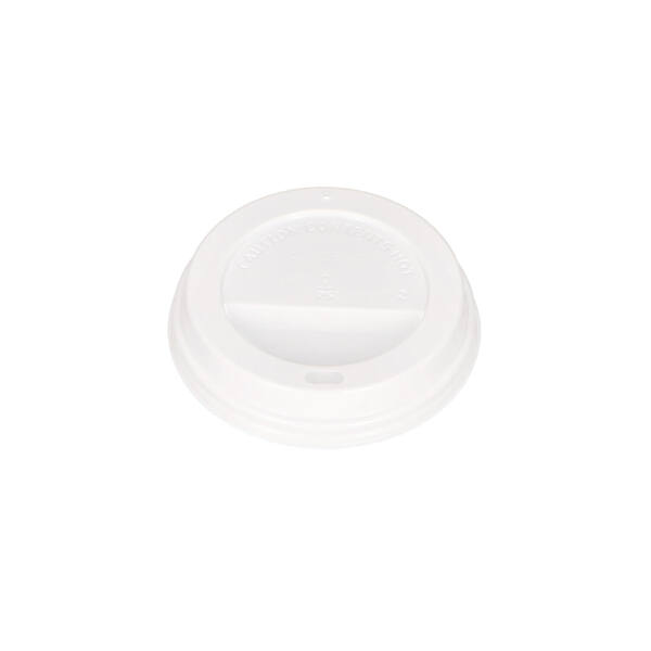 Deksel PS wit 12oz dia 90mm