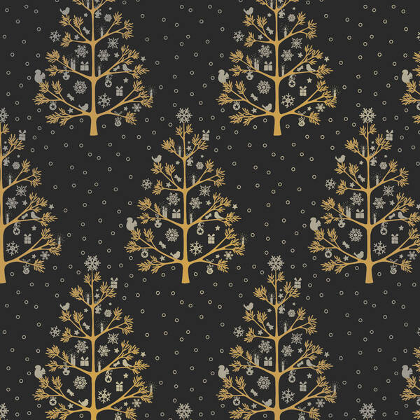 Rollen Kerstpapier Christmas Trees 500 mm x200 m