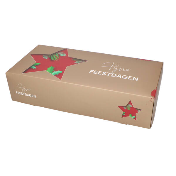 Kerststoldozen 1 pond 240x160x80 mm 6P 'Deep warm Christmas' FSC