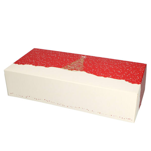 Kerststoldozen 3 pond met venster dessin 'Etoile' 391x184x92 mm