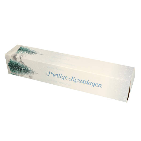 Kerststaafdozen dessin 'Ooh, denneboom...' 320x60x60 mm