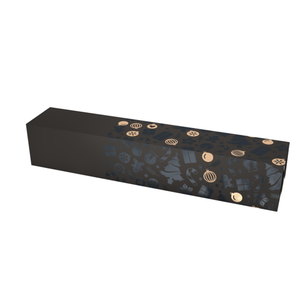 Staafkokers dessin 'black gold neutraal met lak tekening' 320x60x60 mm FSC