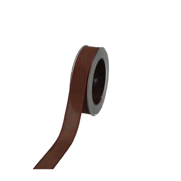Lint uni natural look donkerbruin 25 mm x 20 m 422.025.70.0020