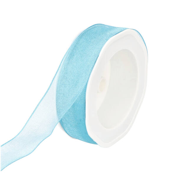 Lint organza aqua 25 mm x20 m 8.WOWE26719