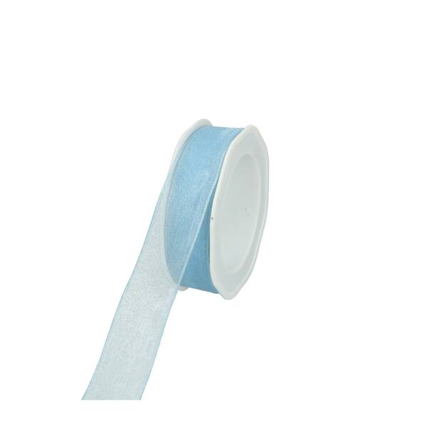 Lint organza babyblauw met draad 25 mm x20 m 8.WOWE.26.71