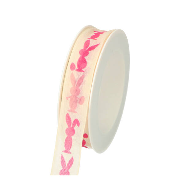 Lint 'paashaasje' roze 25 mm x 18 m 675a025240018