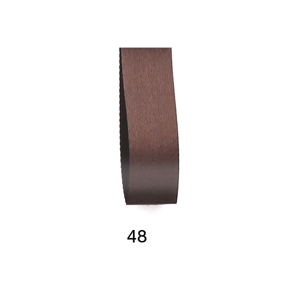 Lint Pack Satin slit edge donkerbruin (48) 15 mm x 100 m