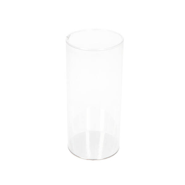 Koker met deksel en zilver kartonnen bodem ø 70x150 mm