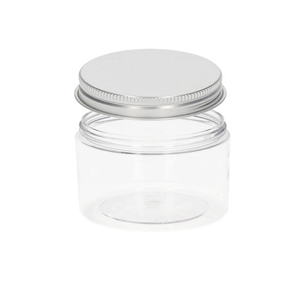 Pot PET met aluminium schroefdeksel (± 90 ml) ø 71x35 mm