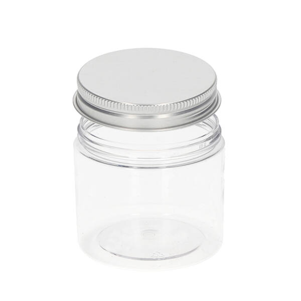 Pot PET met aluminium schroefdeksel (± 50 ml) ø 50x41 mm