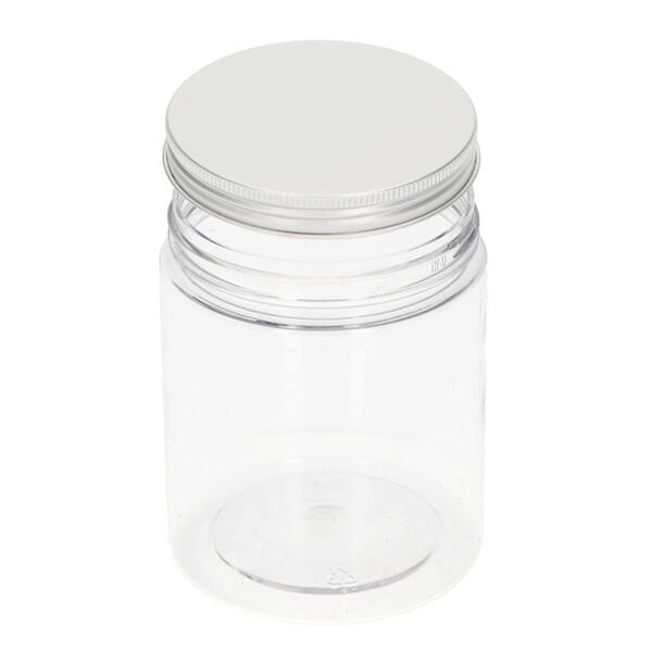Pot PET met aluminium schroefdeksel (± 250 ml) ø 71x85 mm