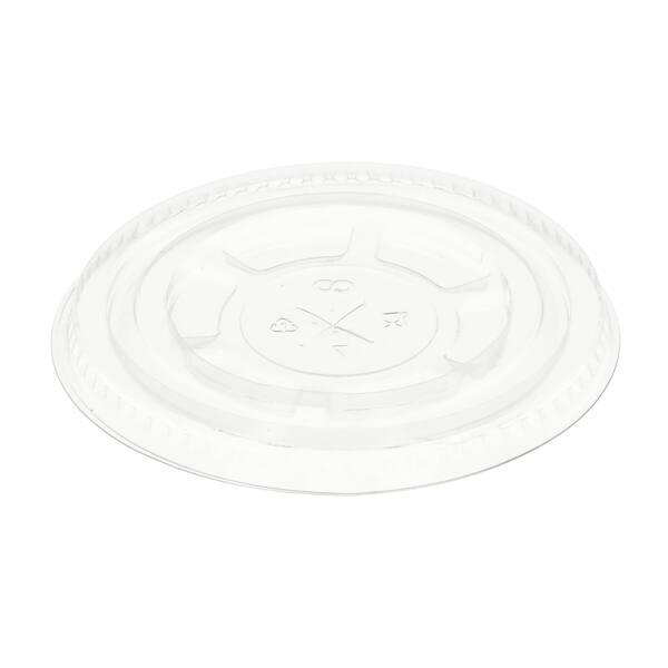 Deksels plastic glas 95 mm- strawslot (114106)