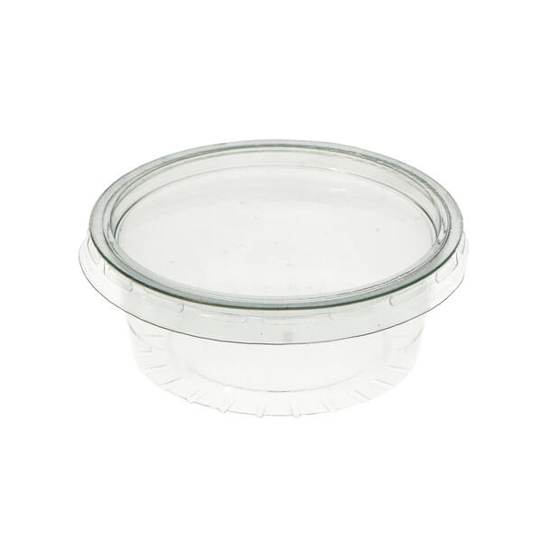 Kruidenboterbakken met deksel PS/PVC transparant 80 cc