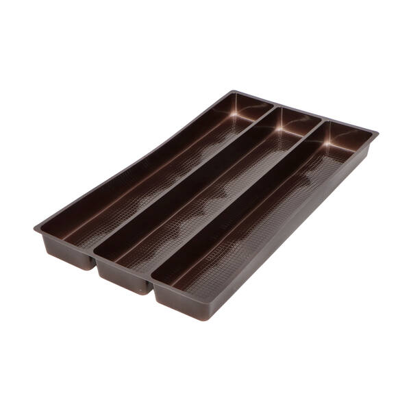 Interieur 3-vaks bruin 157x291 mm vakbreedte 52 mm