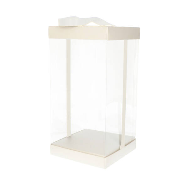 Presentatiebox 'Luxury' wit 150x150x300 mm
