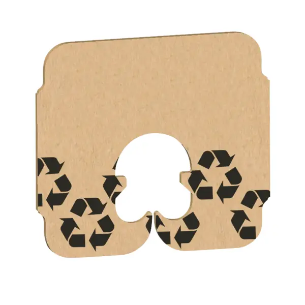 Sluit clip karton op rol 'Hartmann' 100% gerecycled karton