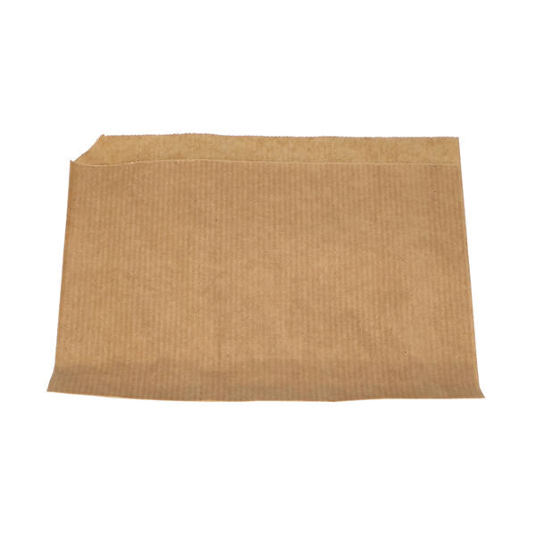 Snack wikkelzakken smal gestreept 40 gram bruin 150x140 mm