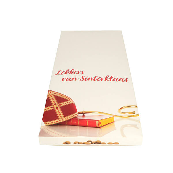 Speculaaspopdozen 0,5 pond 'Lekkers van Sinterklaas' 165x20x355 mm FSC