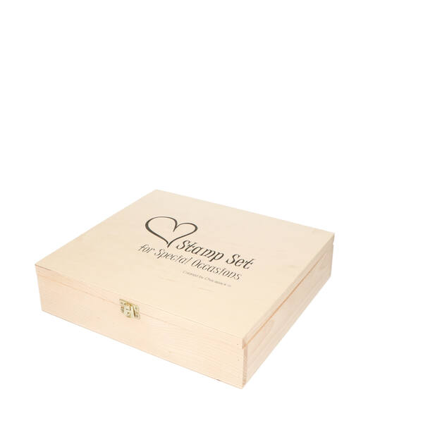 Stempelkist complete stamp set 2015 beuken met triplex 300x270 mm