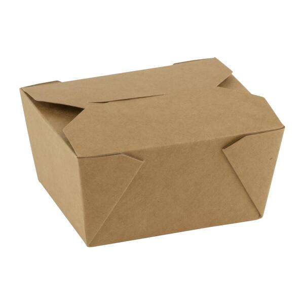 Take away box FSC PLA kraft 750 ml 110x90x63 mm