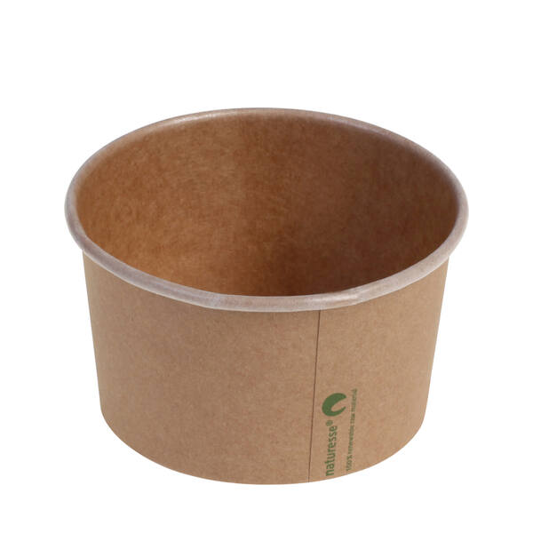 Foodcontainer FSC PLA kraft 12 oz/360 ml ø 105 mm x 61 mm hoog