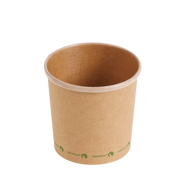 Soepbeker FSC PLA kraft 12 oz/360 ml ø 90 mm x87 mm hoog