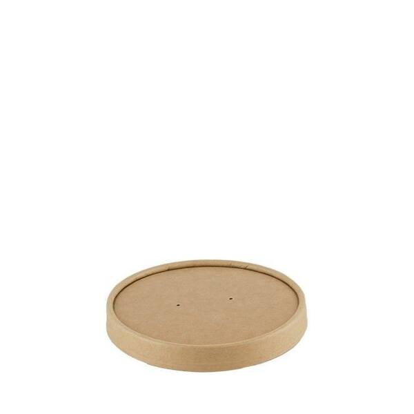 Deksels FSC PLA kraft voor soepbeker 480 ml