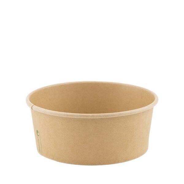 Saladebowl PLA kraft 750 ml ø 15 cm x h6 cm FSC